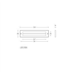 Tochtborstel BASICS LB535BI - PVD mat goud