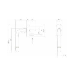 Intersteel Raamkruk draaikiep Helena - oud grijs