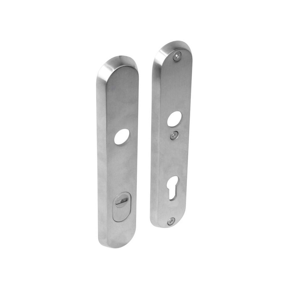 Intersteel Veiligheidsschilden SKG3 doorgaand profielcilindergat 92mm met kerntrekbeveiliging - RVS