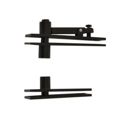 Shuffle Pivot scharnier voor deuren tot 100kg - zwart