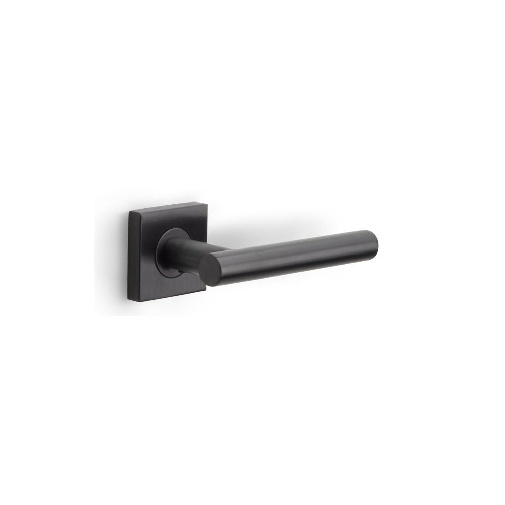 Formani Basics LB7-19BSQ deurkruk geveerd op vierkant rozet - PVD gumetal