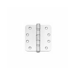 Intersteel kogellagerscharnier afgerond 4" (102x102x3 mm) - RVS