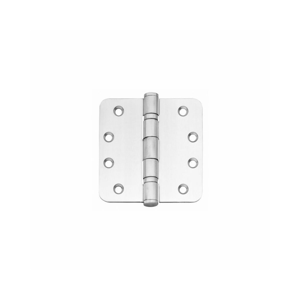 Intersteel kogellagerscharnier afgerond 4" (102x102x3 mm) - RVS