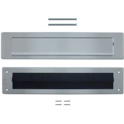 Intersteel Set briefplaat en tochtwering rechthoekig - rvs