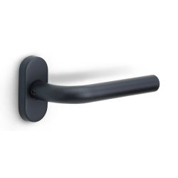 Formani Basics LB3-19B32 deurkruk dubbel geveerd op ovale rozet - mat zwart