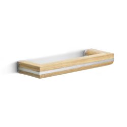Formani Piet Boon TWO PB22/160 meubelgreep - mat RVS/eikenhout