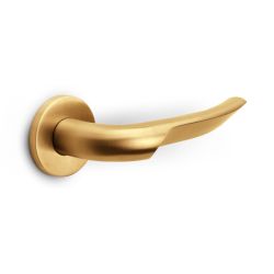 Formani Rivio by Gensler GL102-G deurkruk geveerd op rozet - PVD mat goud