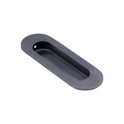 DX schuifdeurkom ovaal 120x40mm - PVD gun metal
