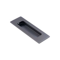 DX schuifdeurkom rechthoek 120x40mm - PVD gun metal
