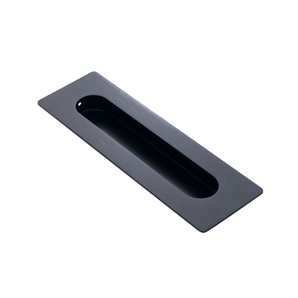 DX schuifdeurkom rechthoek-ovaal 180x60mm - zwart