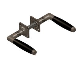 Intersteel Deurkruk Ton Basic op rozet - nikkel mat/zwart