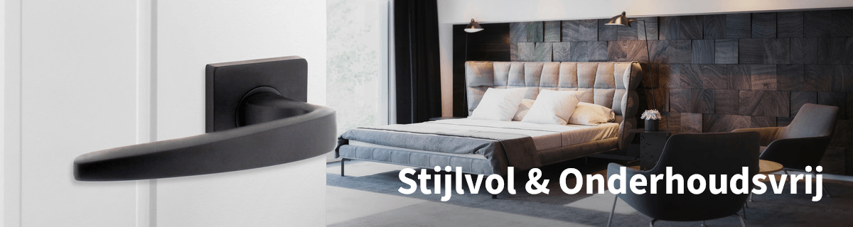 Wil je mat zwart deurbeslag kopen? Het is onderhoudsvrij & stijlvol voor in huis